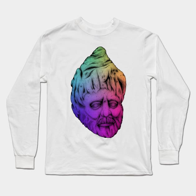 Stone Head Long Sleeve T-Shirt by JupiterVII1